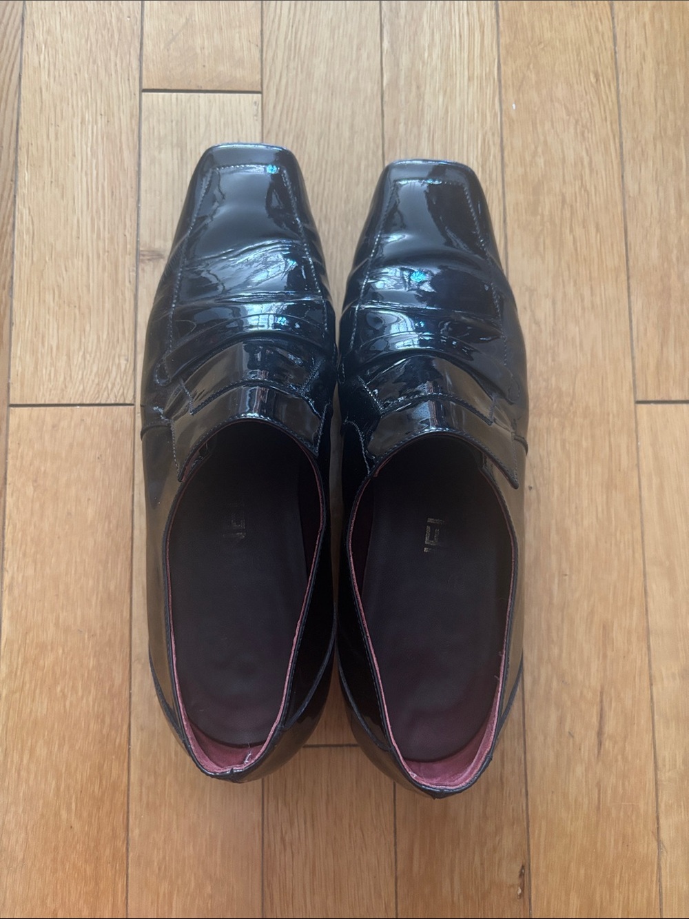 Channel 2008 Black Patent Leather Oxford Loafers
